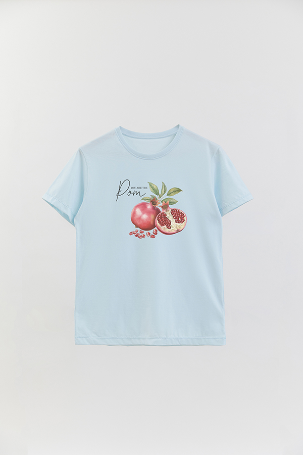 REMERA BASICA ESTAMPADA BASICA HARVEST POMEGRANATE