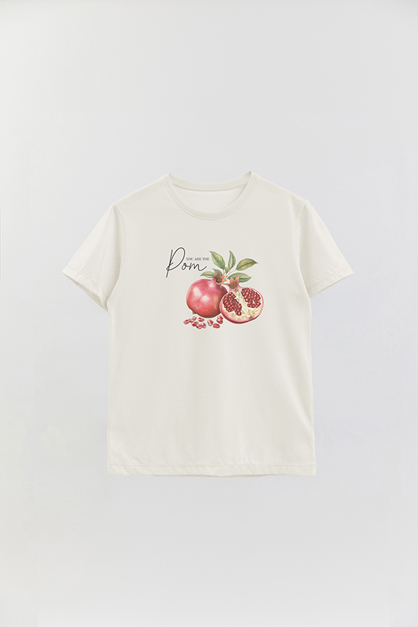 REMERA BASICA ESTAMPADA BASICA HARVEST POMEGRANATE