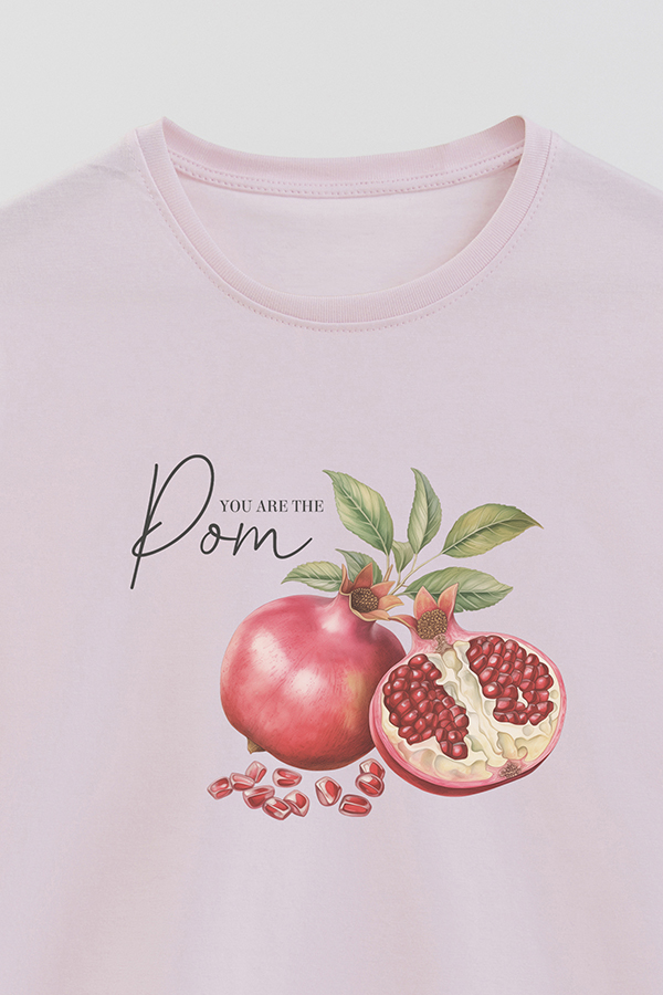 REMERA BASICA ESTAMPADA BASICA HARVEST POMEGRANATE