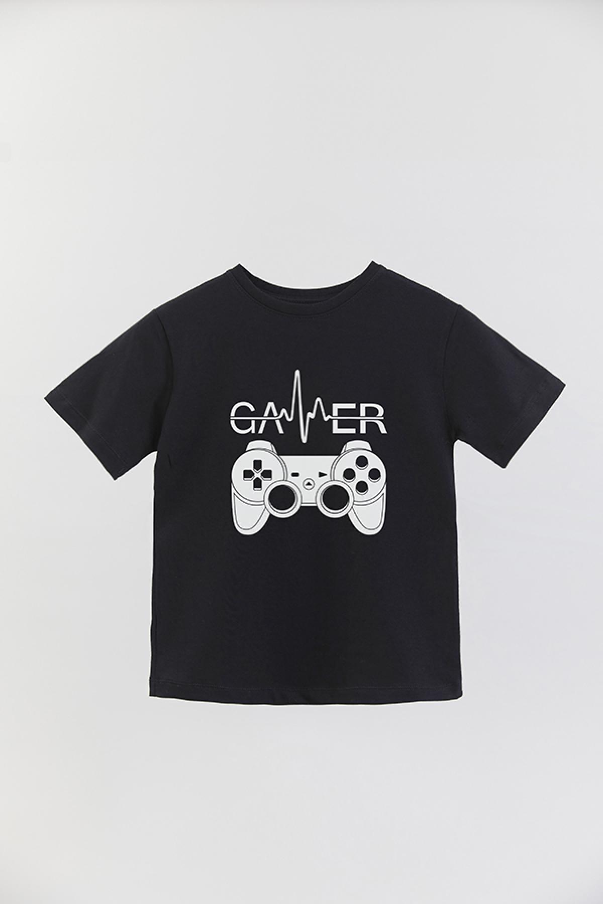 REMERA BASIC BOY GM GAMER WHITE