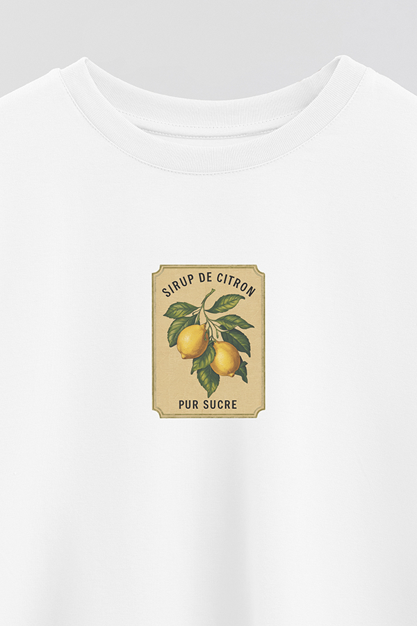 REMERA CROP ESTAMPADA LMN SIRUP DE CITRON