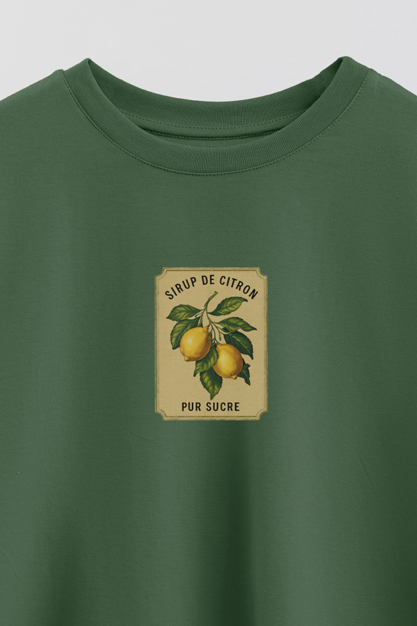 REMERA CROP ESTAMPADA LMN SIRUP DE CITRON