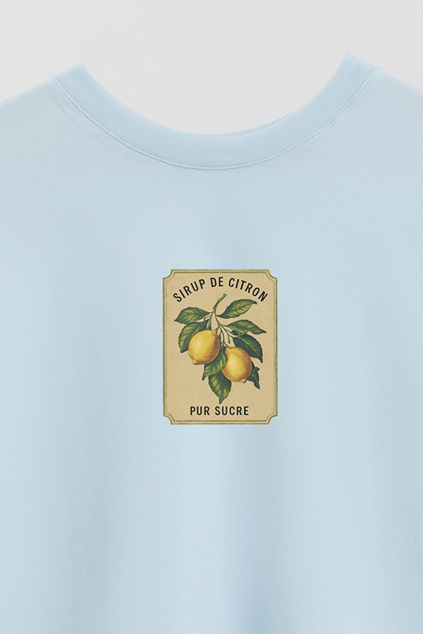 REMERA CROP ESTAMPADA LMN SIRUP DE CITRON