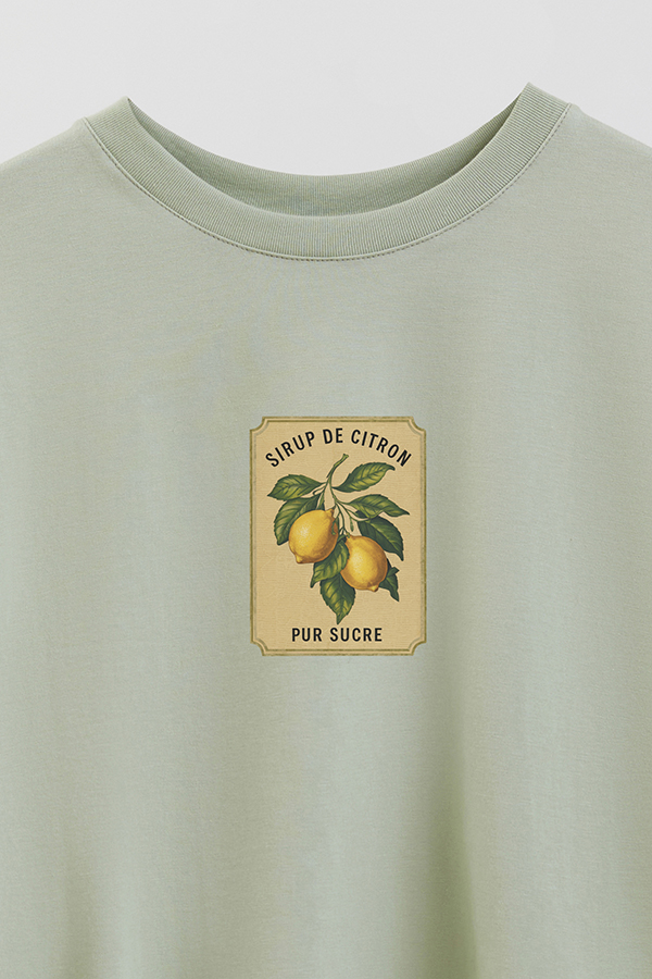 REMERA CROP ESTAMPADA LMN SIRUP DE CITRON