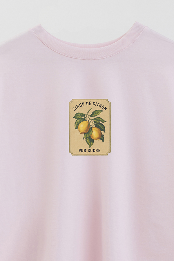 REMERA CROP ESTAMPADA LMN SIRUP DE CITRON