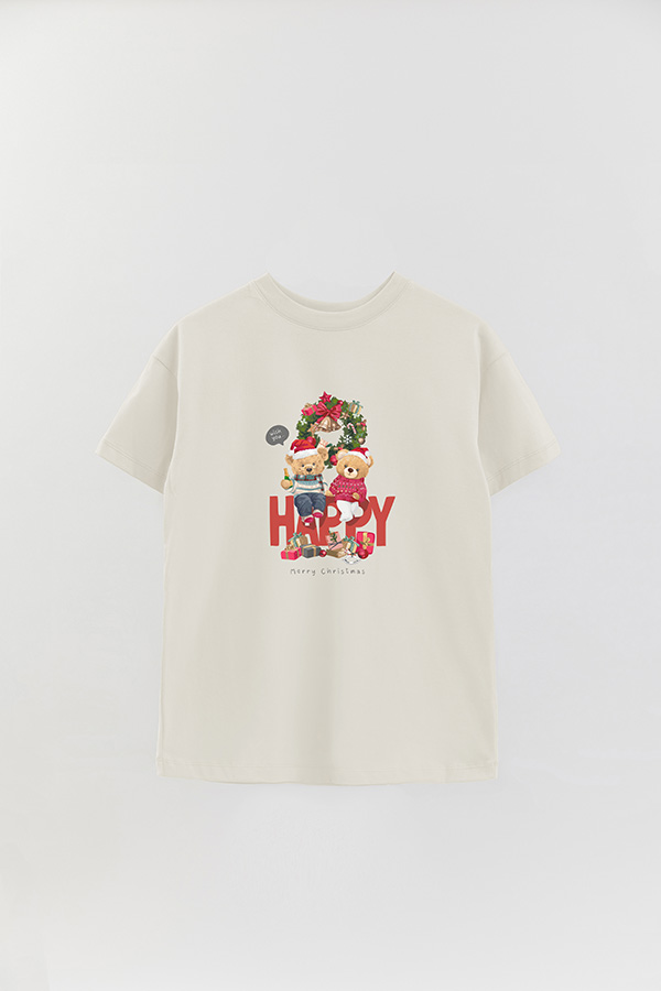 REMERA OVER ESTAMPADA TEDDY XMAS 9