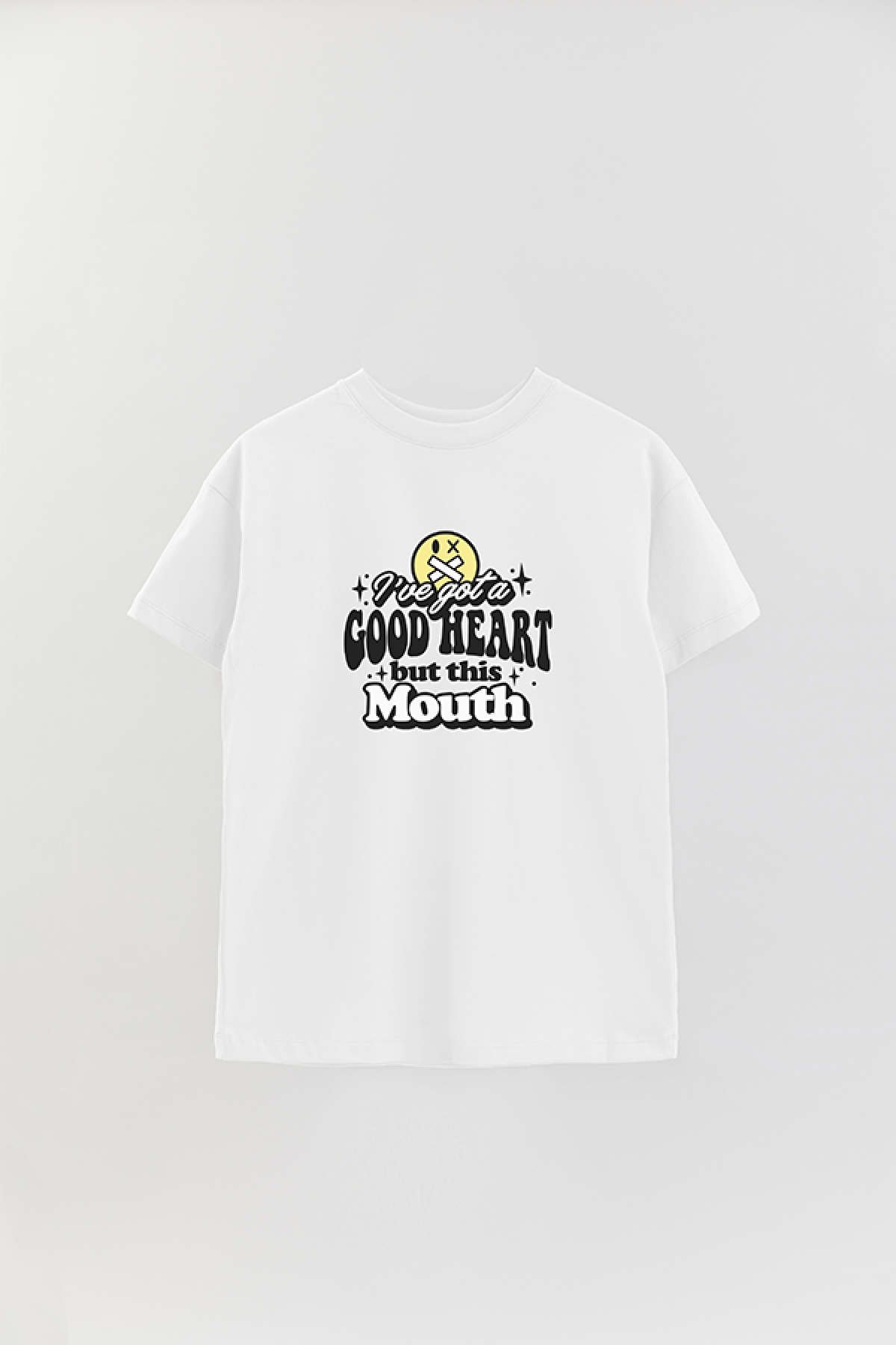 REMERA OVER ESTAMPADA LV5 I HAVE A GOOD HEART