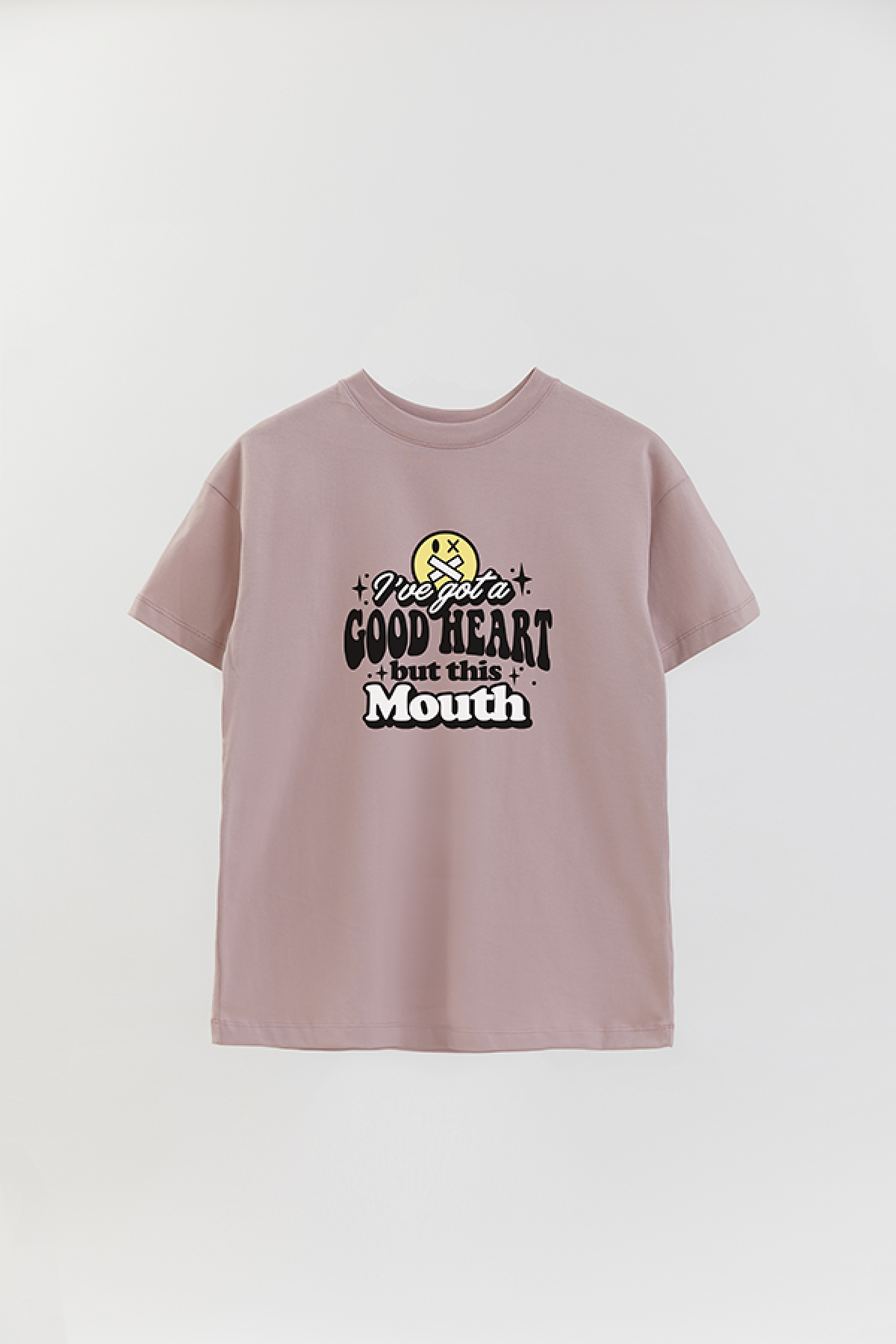 REMERA OVER ESTAMPADA LV5 I HAVE A GOOD HEART