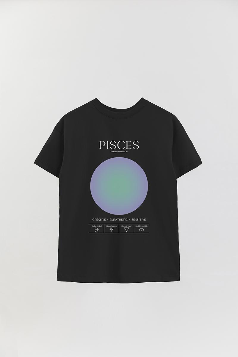REMERA OVER ESTAMPADA UNISEX PST PISCES