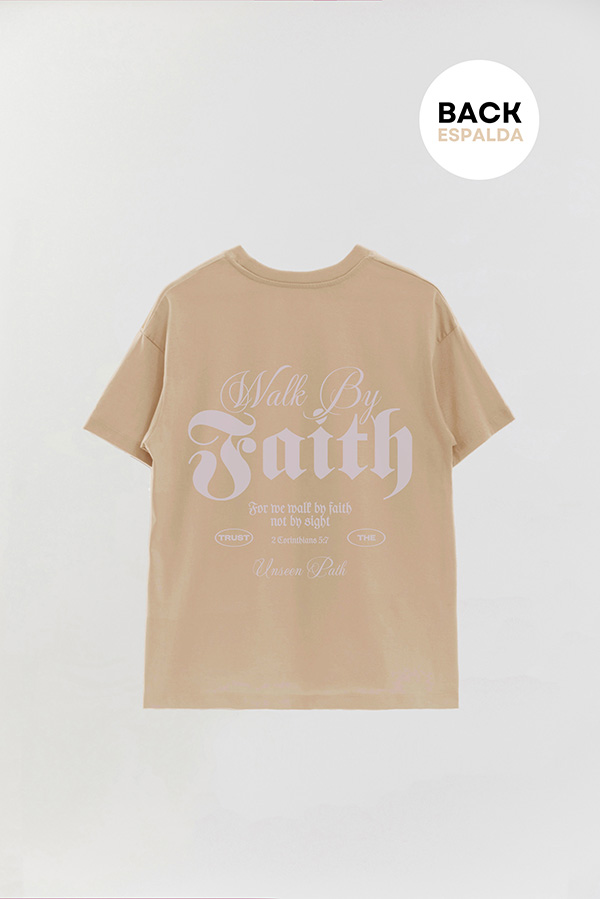 REMERA OVER ESTAMPADA UNISEX ESPALDA FAITH 1