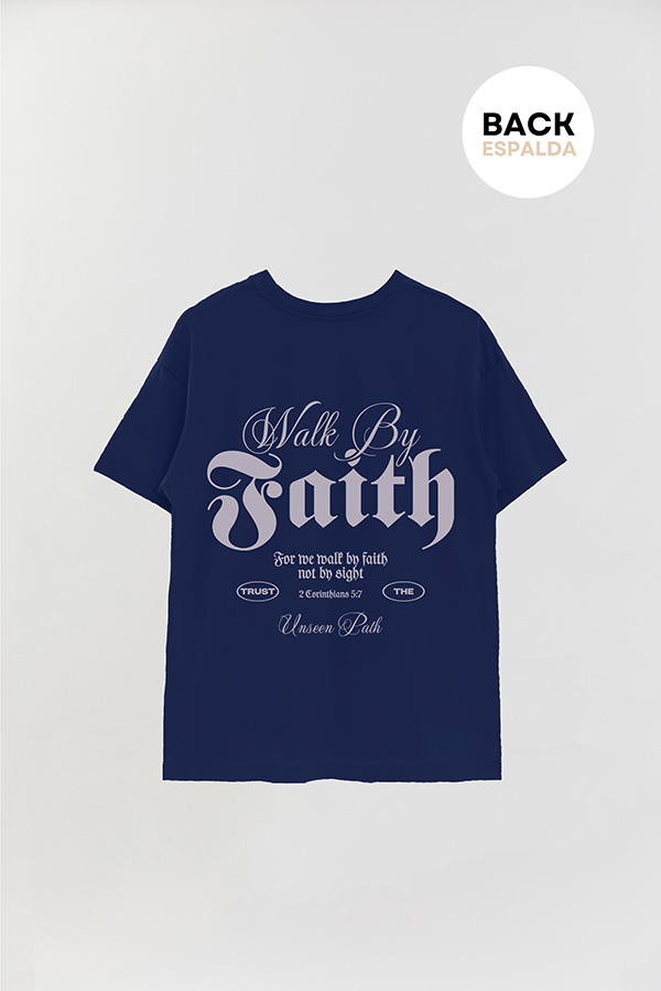 REMERA OVER ESTAMPADA UNISEX ESPALDA FAITH 1