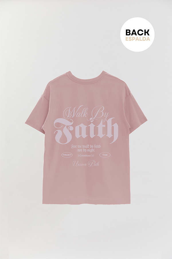 REMERA OVER ESTAMPADA UNISEX ESPALDA FAITH 1
