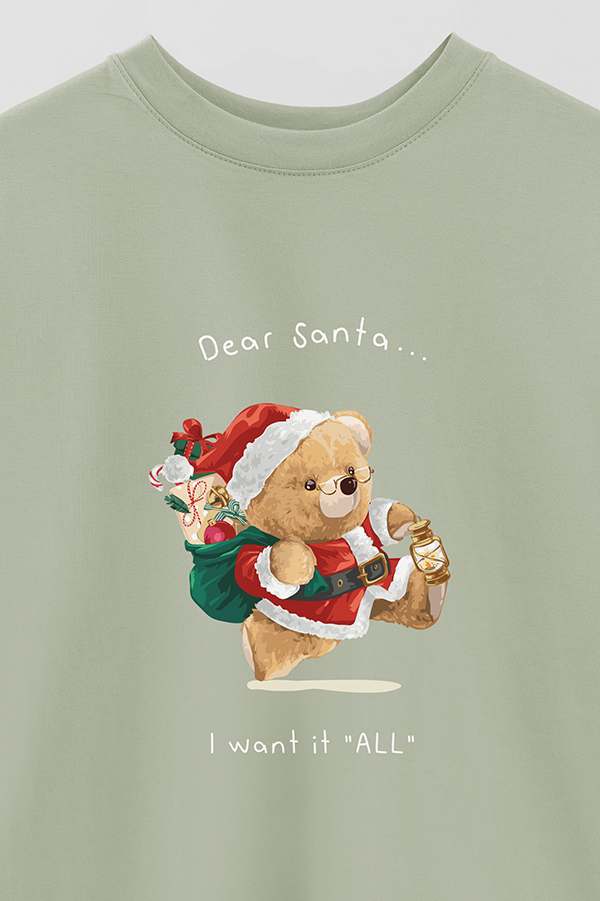 REMERA OVER ESTAMPADA TEDDY XMAS 10