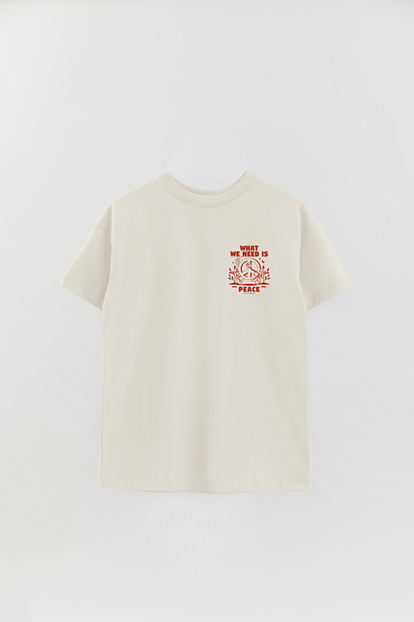 REMERA OVER FB CARTOON PEACE