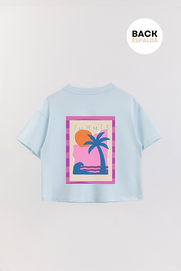 REMERA CROP FB ESTAMPADA SUMMER STAMP 4