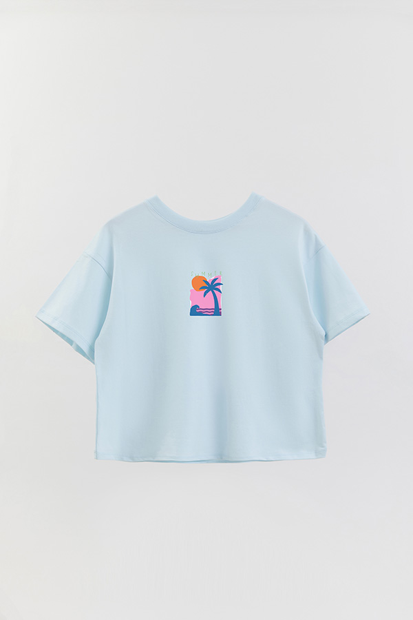 REMERA CROP FB ESTAMPADA SUMMER STAMP 4
