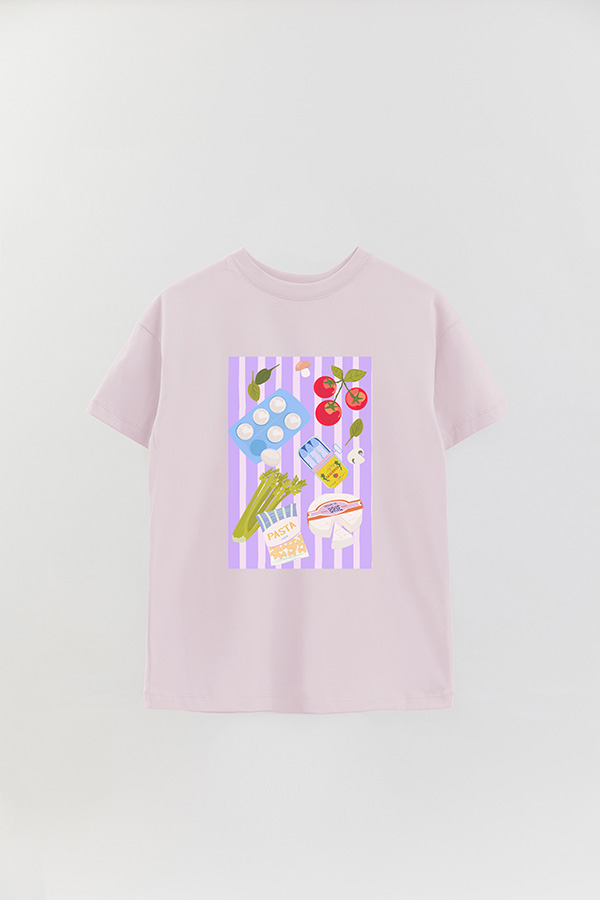 REMERA OVER ESTAMPADA MEAL PREP