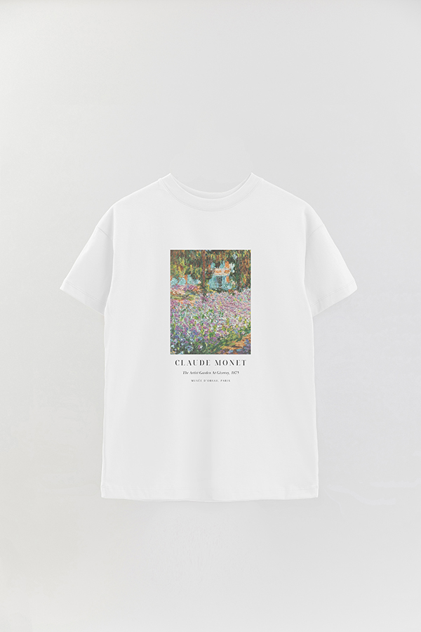 REMERA OVER ESTAMPADA ART COLLECTION GARDEN