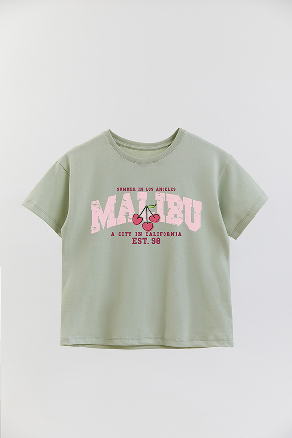 REMERA GIRL OVER MALIBU CALIFORNIA