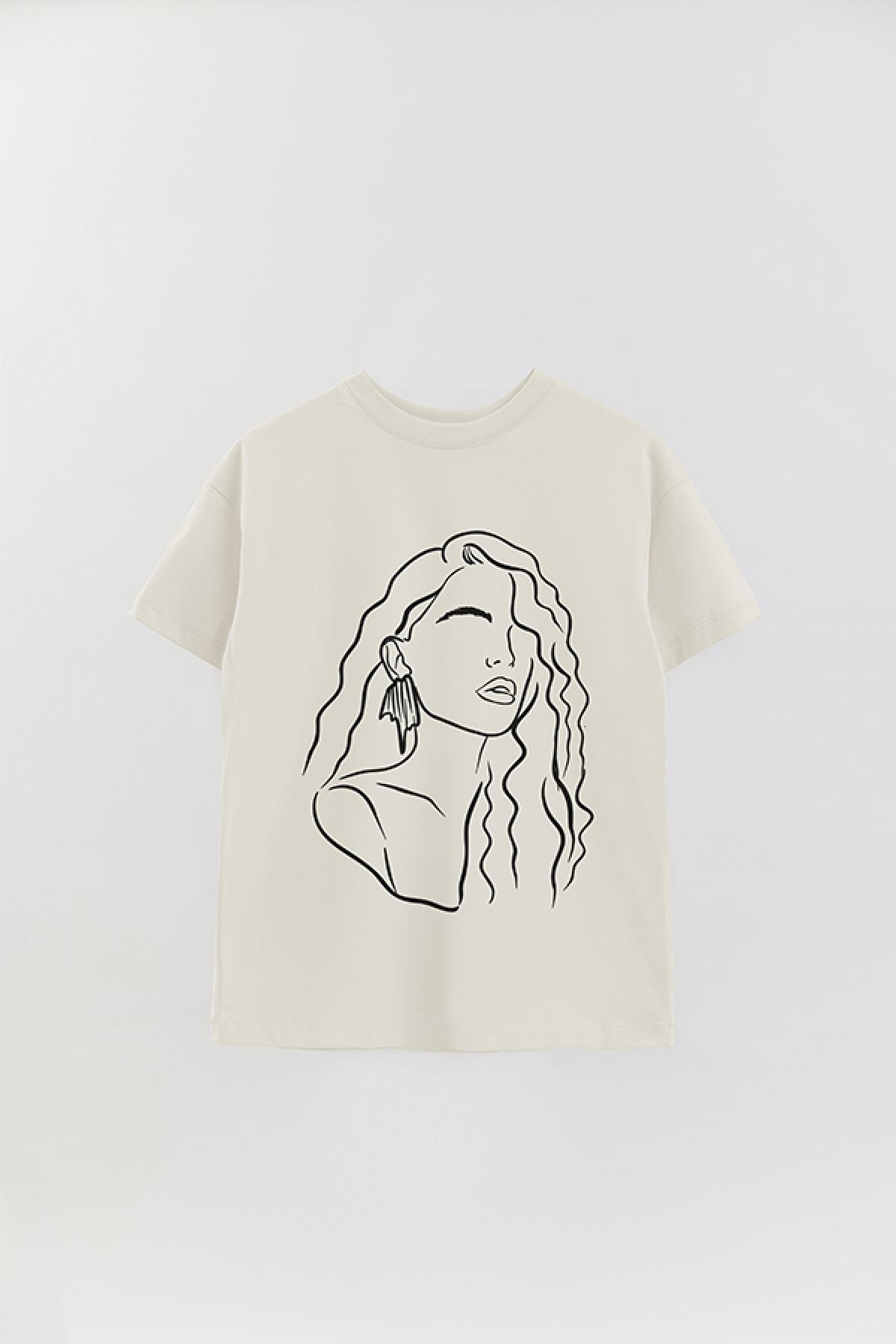REMERA OVER ESTAMPADA W LINE ART5