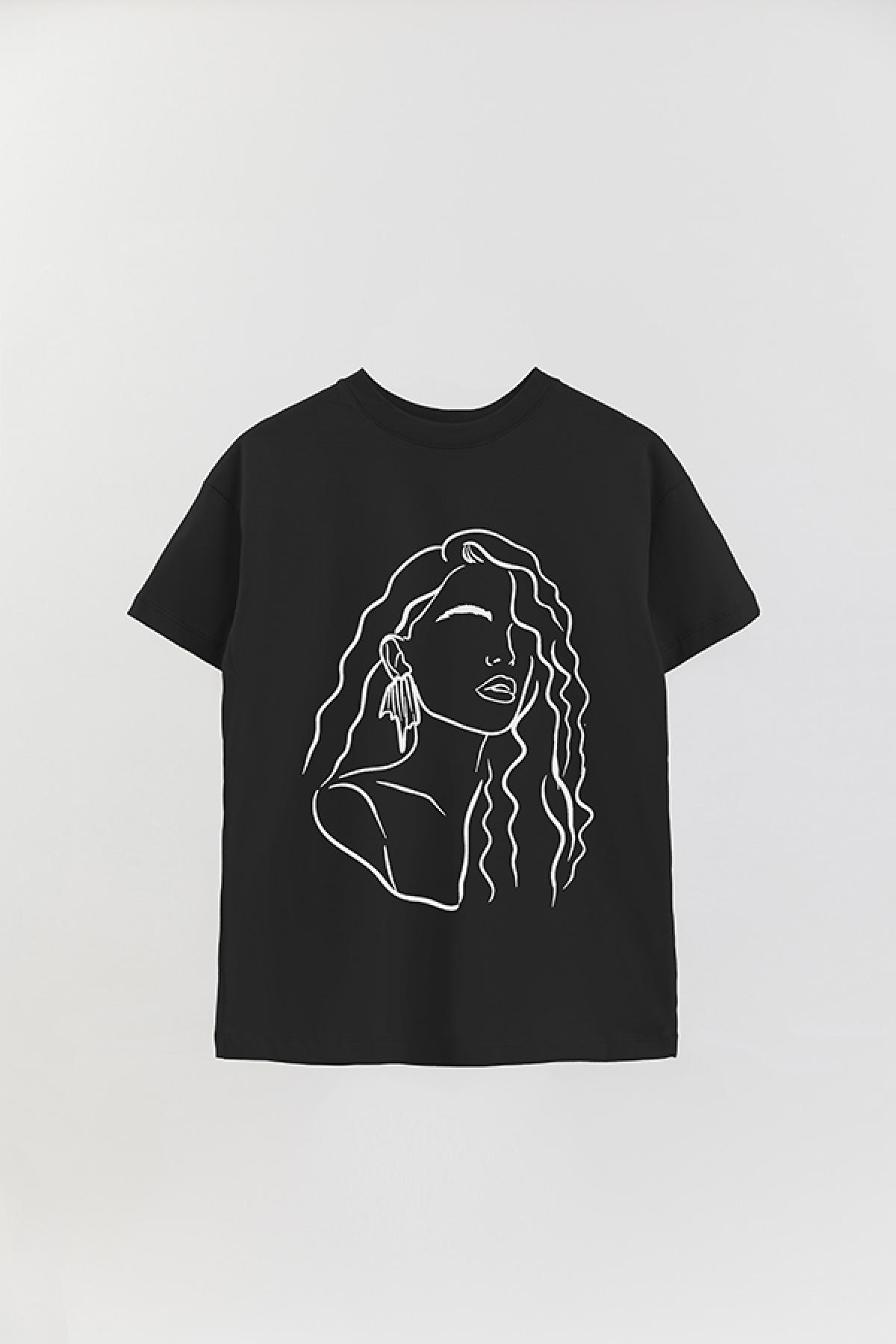 REMERA OVER ESTAMPADA W LINE ART5