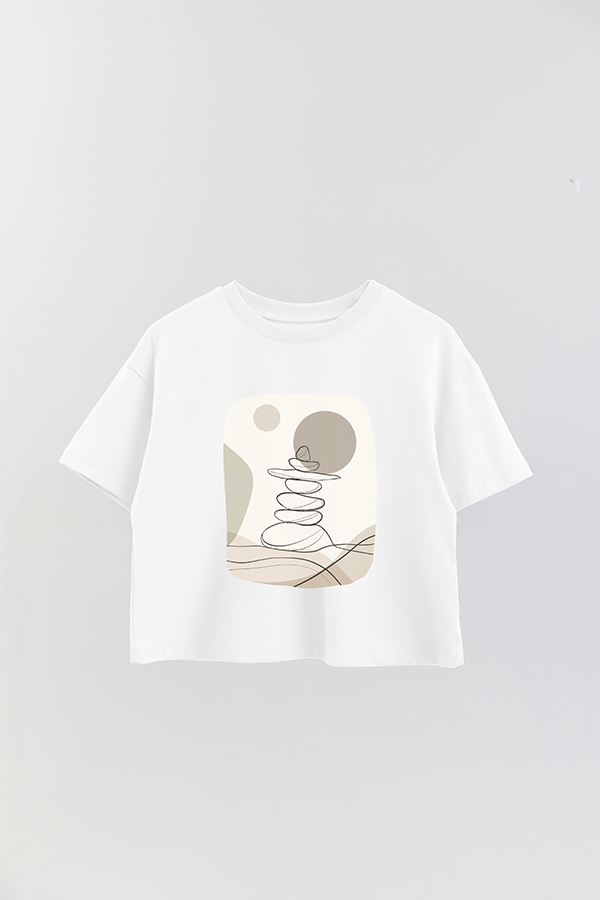 REMERA CROP ESTAMPADA ART 145