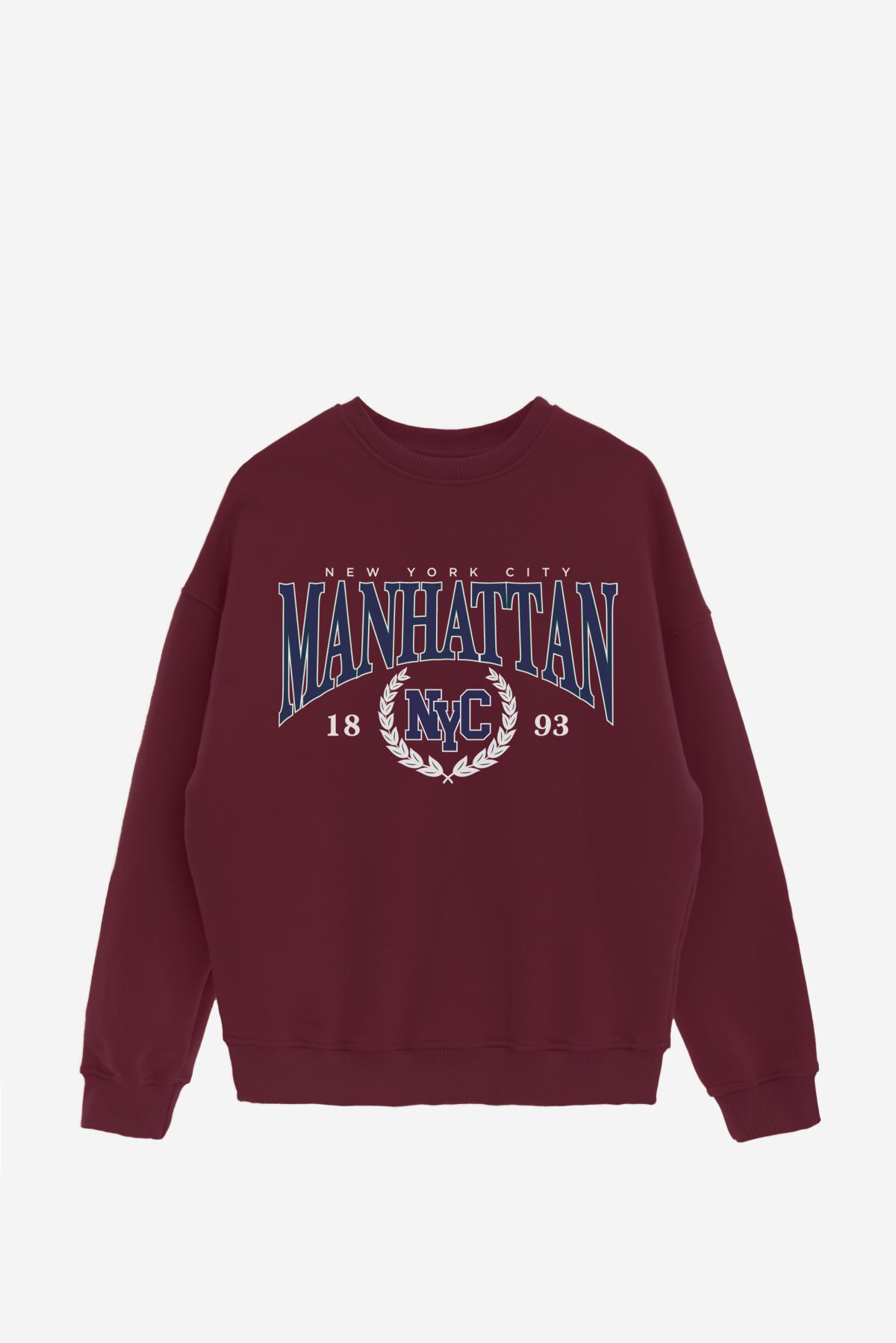 BUZO CREWNECK ESTAMPADO VARSITY MANHATTAN