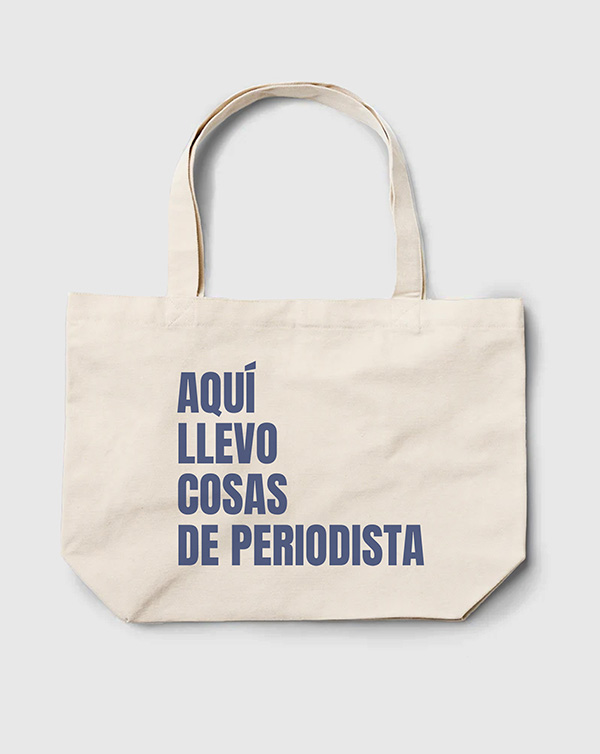 TOTE BAG AQUI LLEVO PERIODISTA