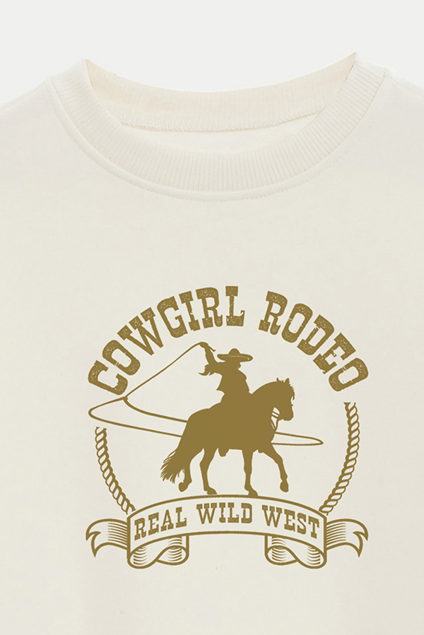 BUZO CROP ESTAMPADO TEXAN REAL WILD
