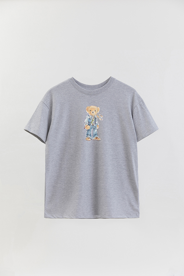 REMERA OVER ESTAMPADA UNISEX BEAR HIPPIE