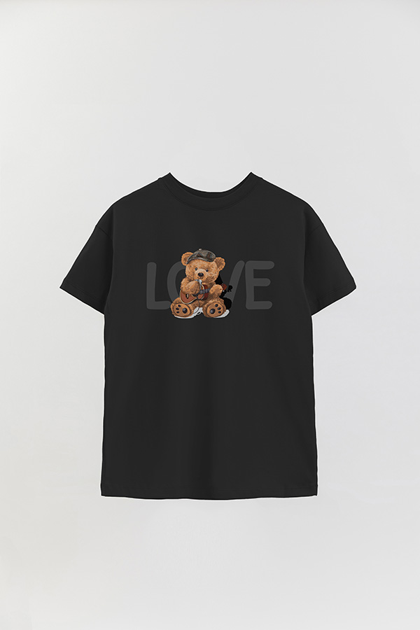 REMERA OVER ESTAMPADA UNISEX TEDDY STREET SINGER