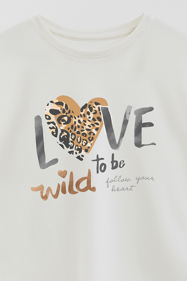 REMERA GIRL OVER LOVE TO BE WILD