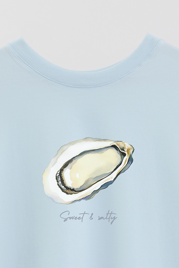 REMERA CROP ESTAMPADA COASTAL SWEET AND SALTY
