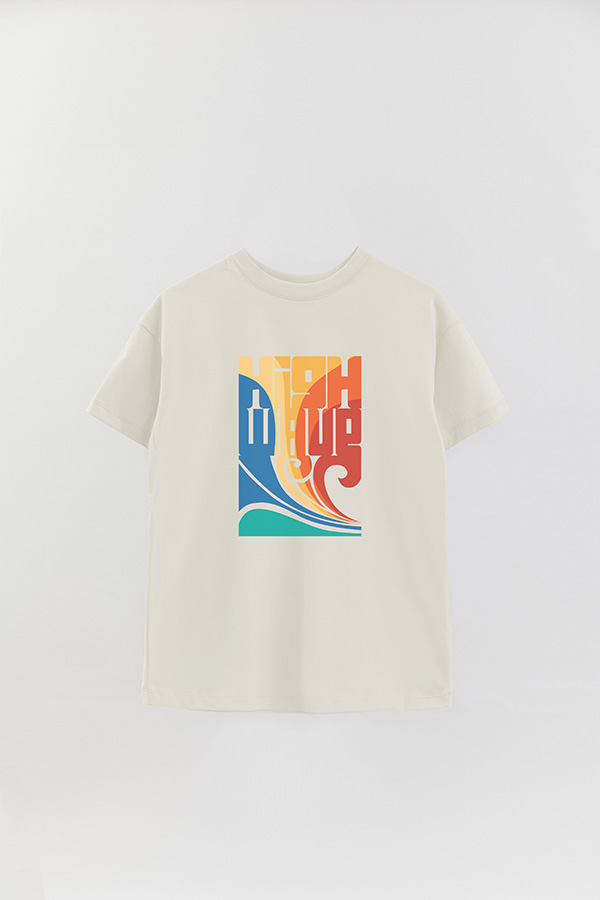 REMERA OVER ESTAMPADA HIGH WAVE