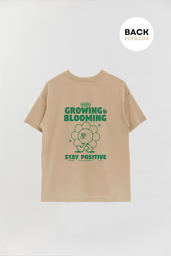 REMERA OVER FB CARTOON GROWING BLOOMING