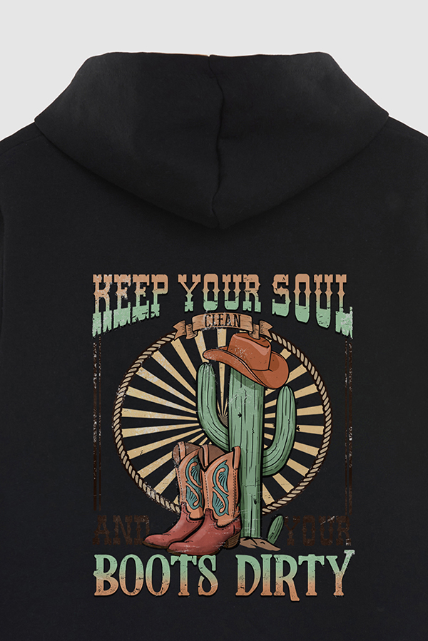HOODIE ESTAMPADO WESTERN CLEAN