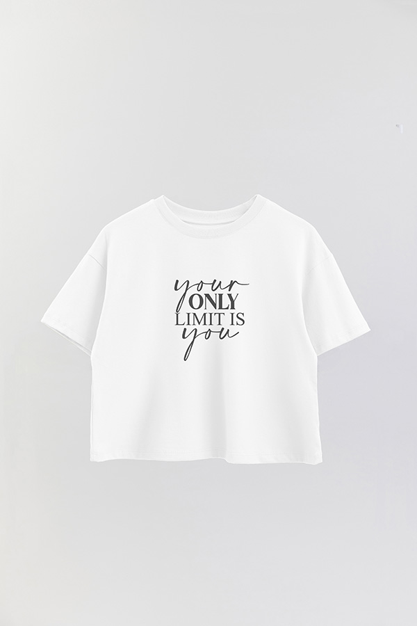 REMERA CROP ESTAMPADA ML FOLLOW YOUDR DREAMS