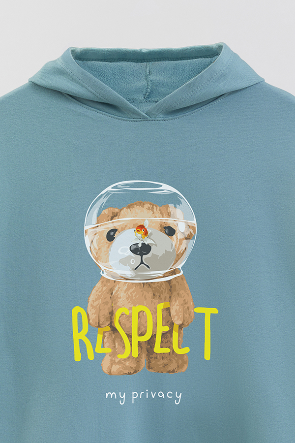 HOODIE RUSTICO BOY TEDDY RESPECT MY PRIVACY