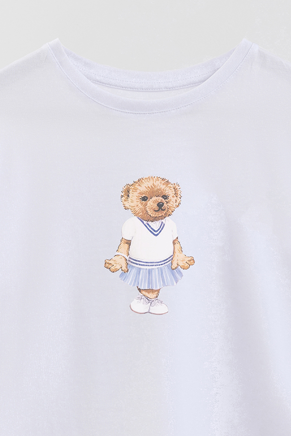 REMERA GB OVERSIZE BEAR LITTLE GIRL