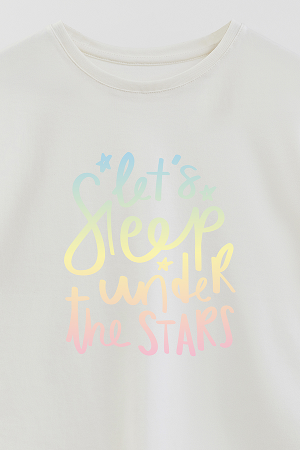 REMERA GIRL OVER SLEEP UNDER THE STARS