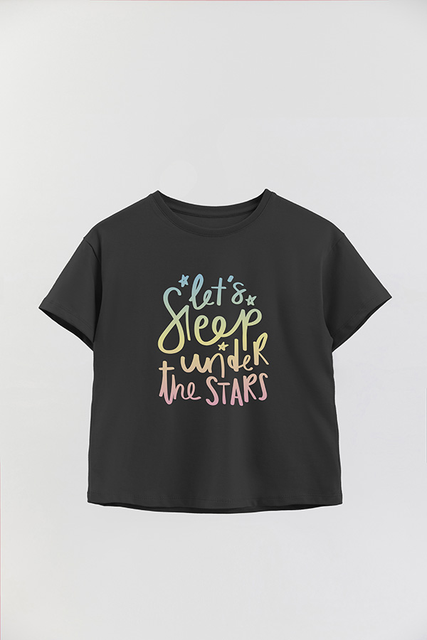 REMERA GIRL OVER SLEEP UNDER THE STARS