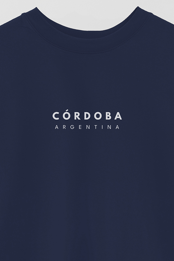 REMERA OVER ESTAMPADA ARG BD CORDOBA