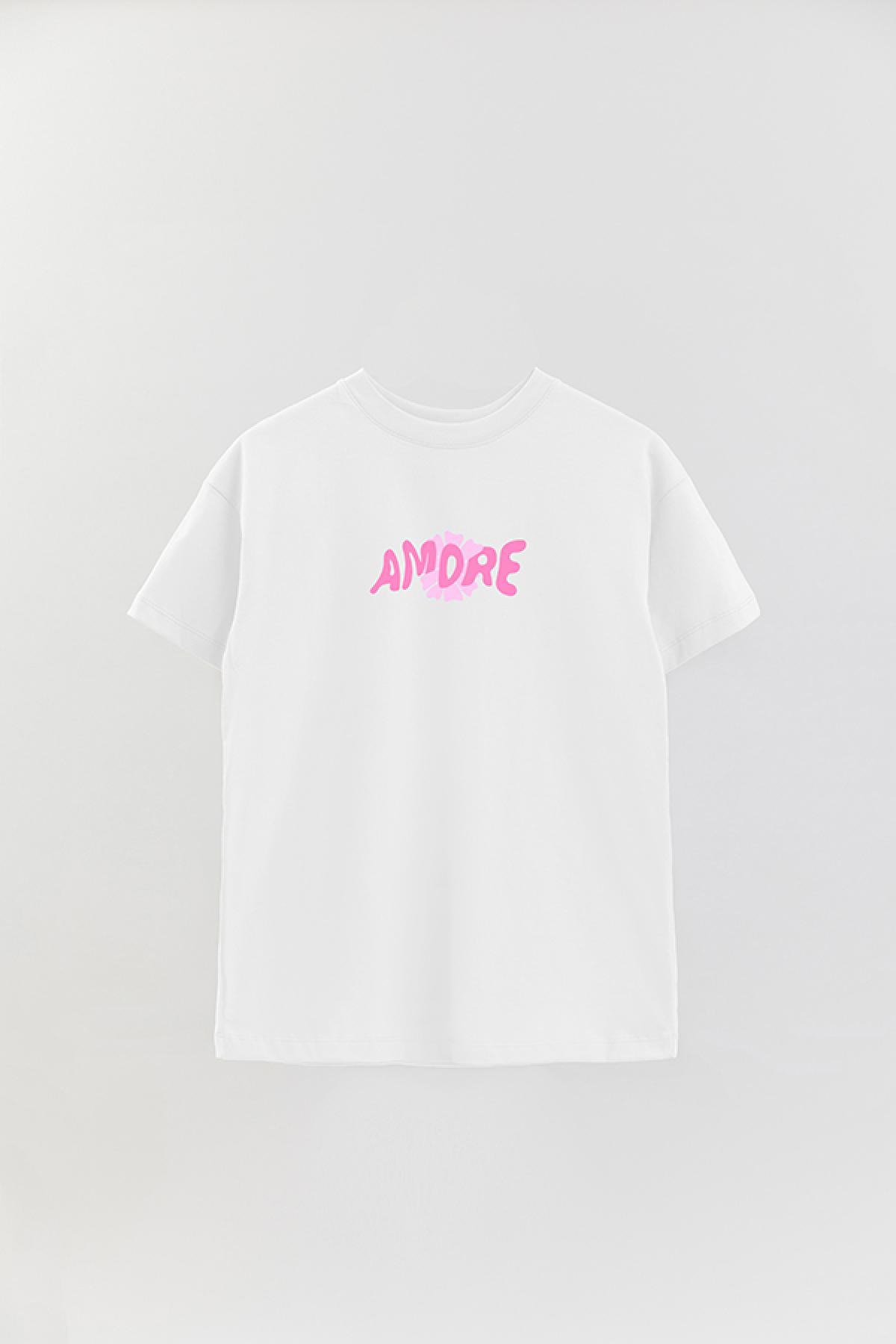 REMERA OVER ESTAMPADA LV AMORE