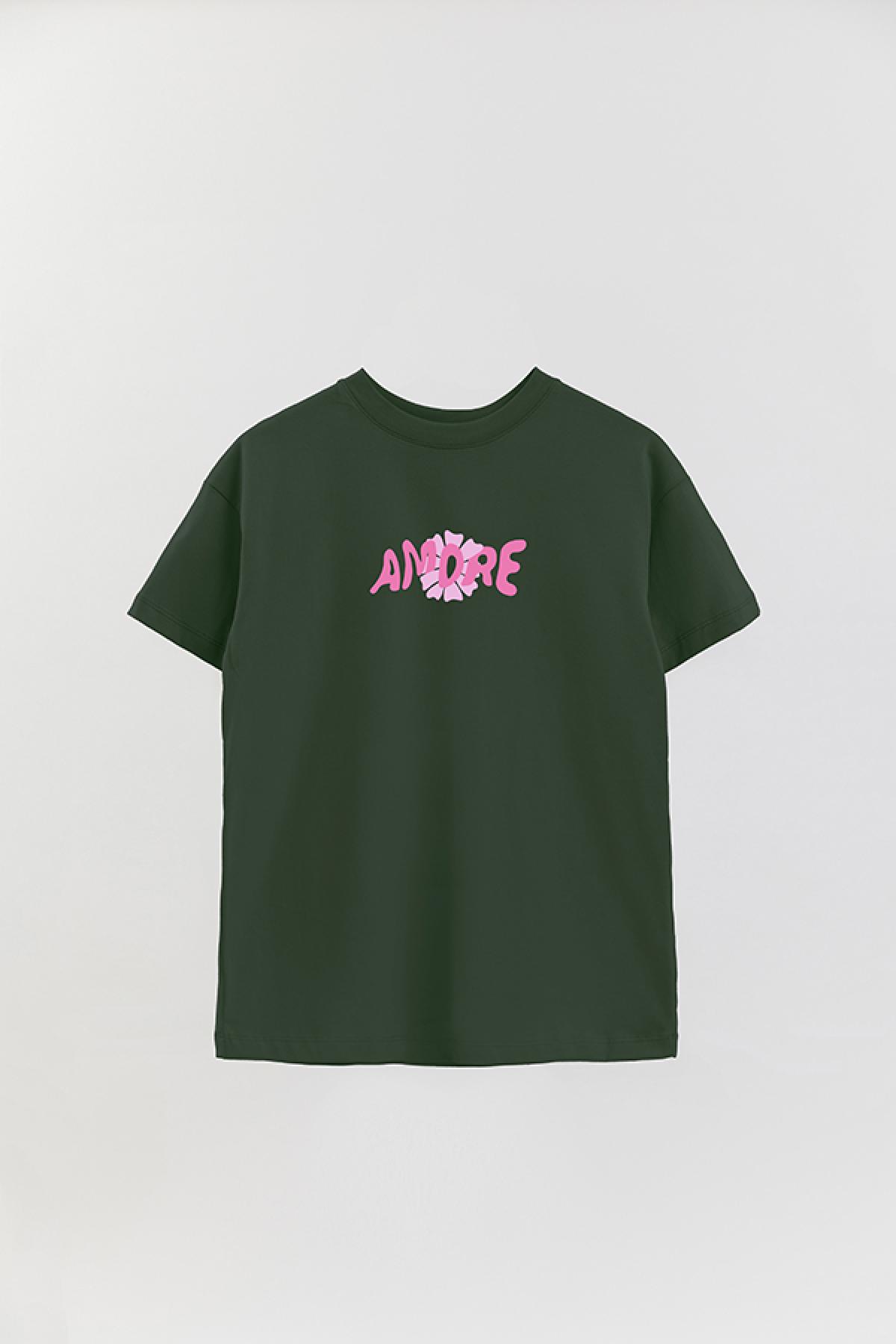 REMERA OVER ESTAMPADA LV AMORE