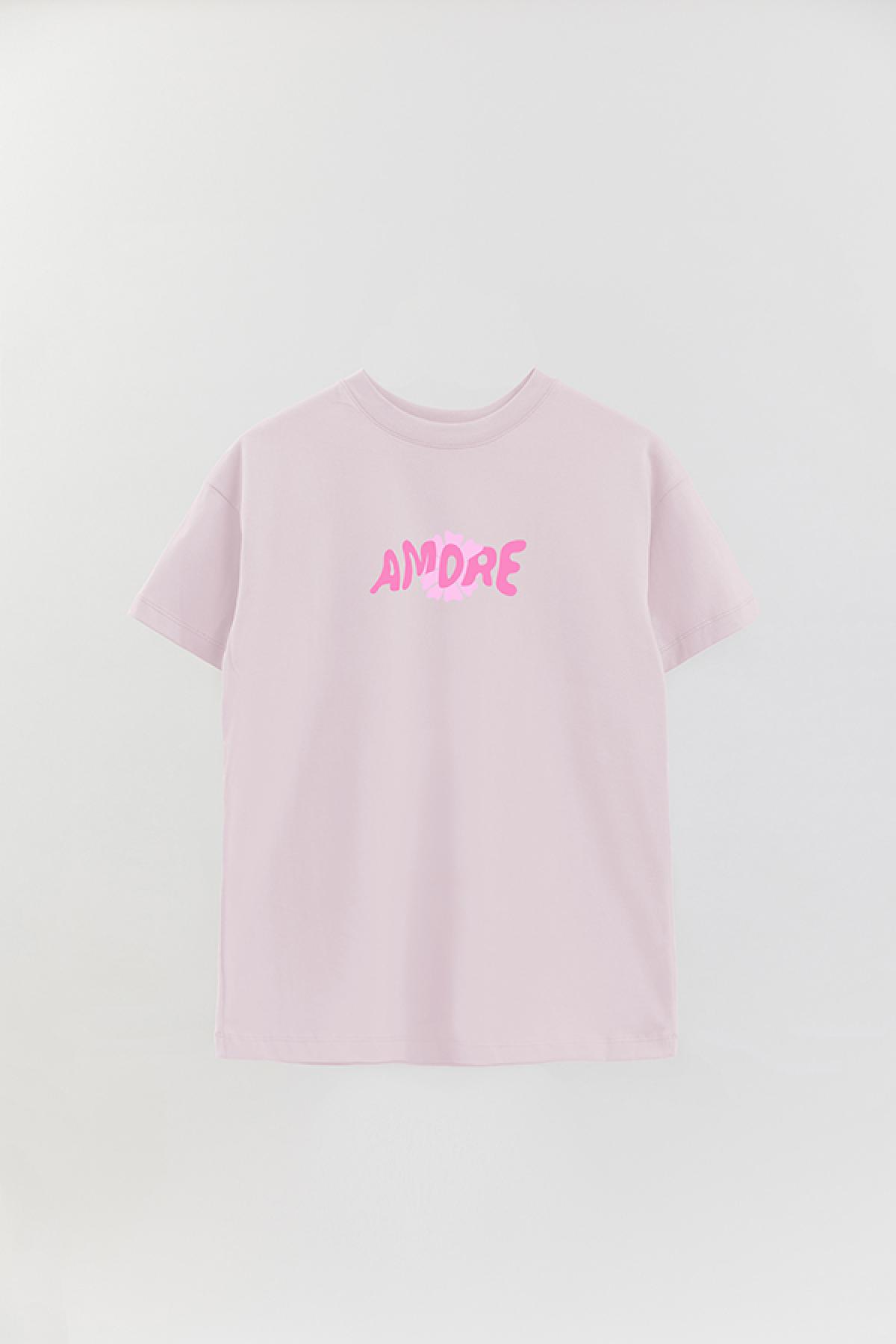 REMERA OVER ESTAMPADA LV AMORE