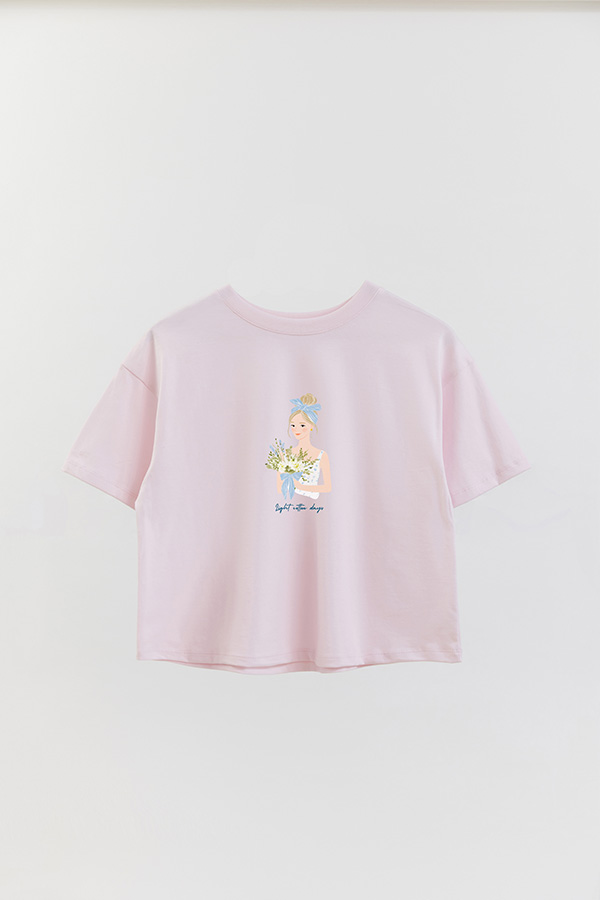 REMERA CROP ESTAMPADA COASTAL LIGHT COTTON