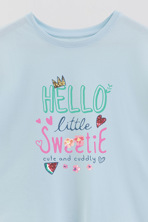 REMERA GIRL OVER HELLO SWEETIE