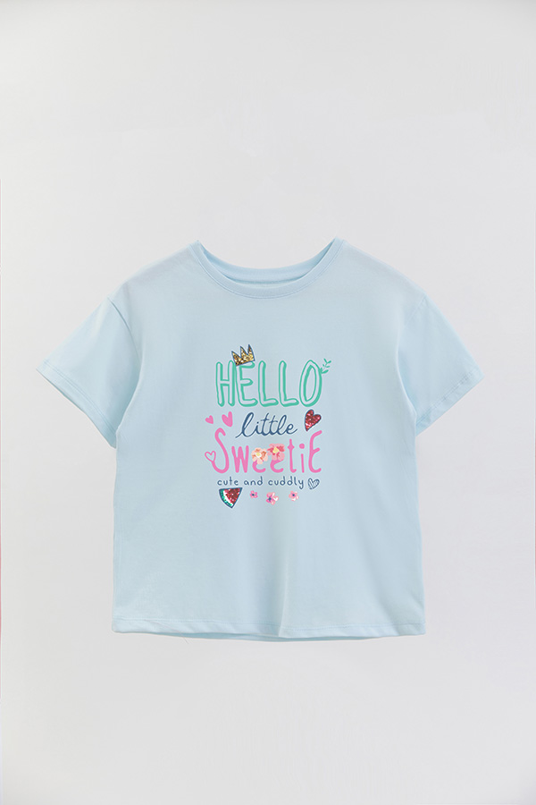 REMERA GIRL OVER HELLO SWEETIE