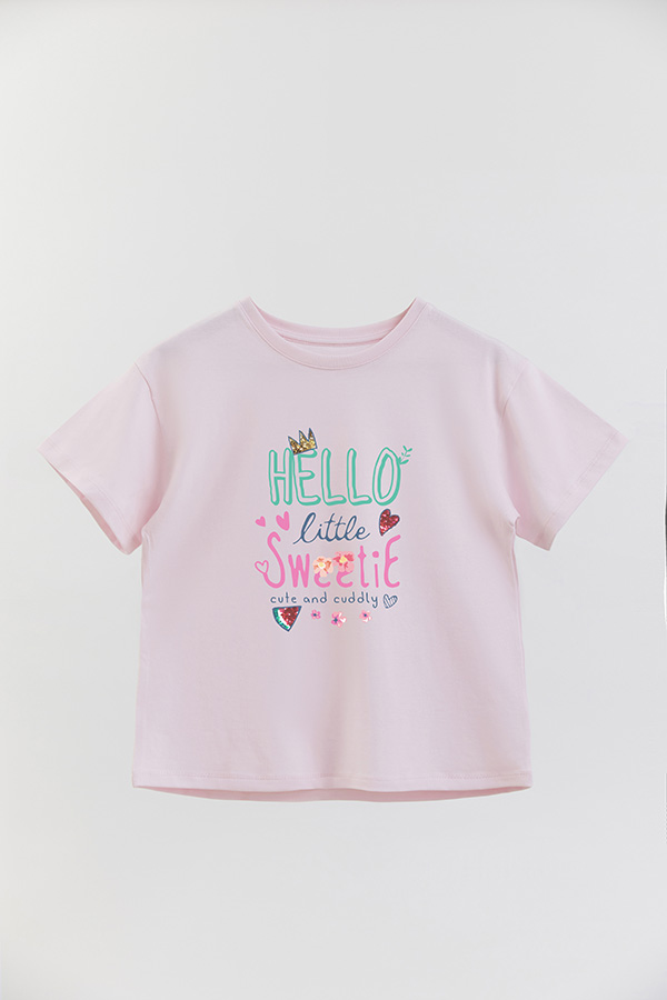 REMERA GIRL OVER HELLO SWEETIE