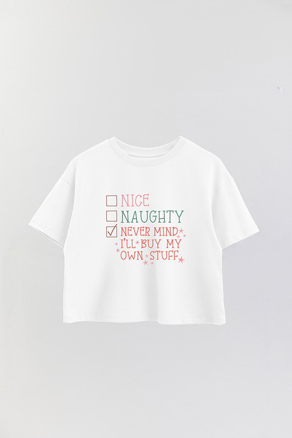 REMERA CROP NEVER MIND